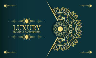 Luxury mandala background with golden arabesque pattern east style. decorative mandala for print, poster, cover, brochure, flyer, banner. 