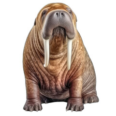 Obraz premium walrus isolated on white background