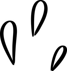 splah doodle decoration outline