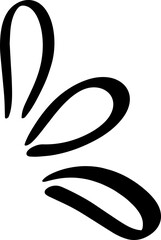 splash doodle decoration outline