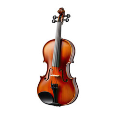 Fototapeta na wymiar Music items: violin isolated on white background
