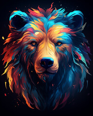 Cool illustration of a bear