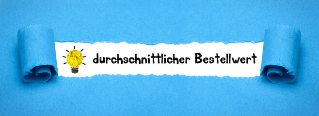 durchschnittlicher Bestellwert	