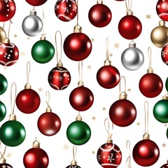 christmas balls set, AI Generative