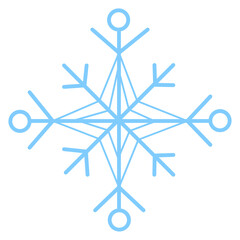snowflake on white background