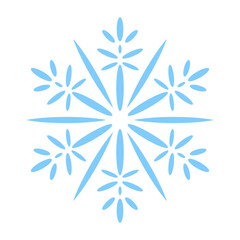 snowflake on white background