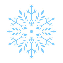 snowflake on white background