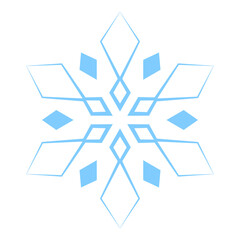 snowflake on white background