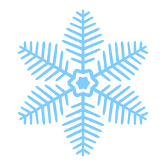 snowflake on white background