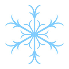 snowflake on white background
