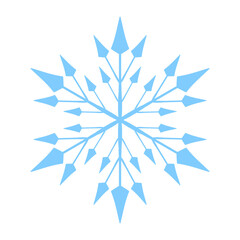 snowflake on white background