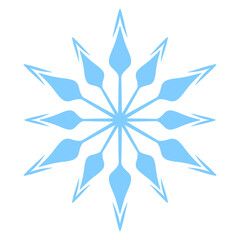 snowflake on white background