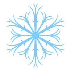 snowflake on white background