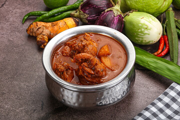 Indian cuisine - spicy chicken vindaloo