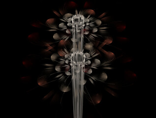 Obraz premium Imaginatory fractal abstract background Image