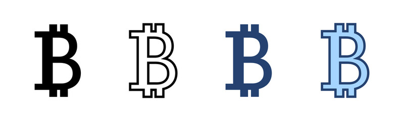 Bitcoin icon vector. bitcoin sign and symbol. payment symbol. cryptocurrency logo
