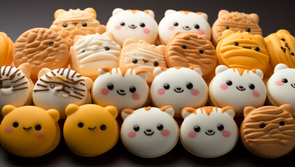 Obraz premium Katzen Cookies