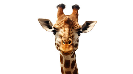 Obraz premium Giraffe, created with AI, isolated on transparent background, PNG, 300 DPI 