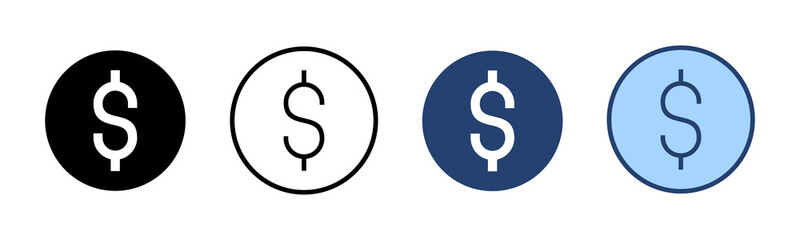 Money icon vector. Money sign and symbol