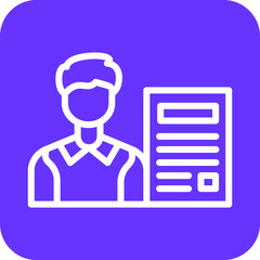 Independent Contractor Icon Style