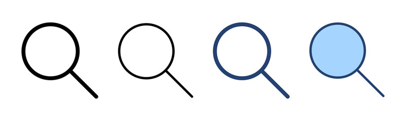 Search icon vector. search magnifying glass sign and symbol