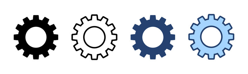 Setting icon vector. Cog sign and symbol. Gear Sign