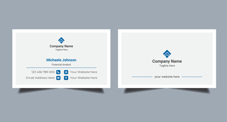 Business card design template, Clean professional business card template, visiting card, business card template.
