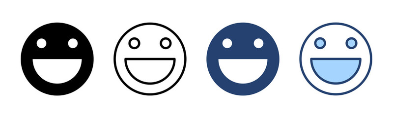 Smile icon vector. smile emoticon icon. feedback sign and symbol