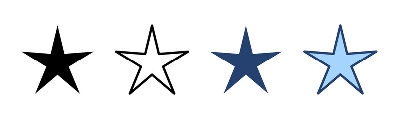 Fototapeta premium Star icon vector. rating sign and symbol. favourite star icon