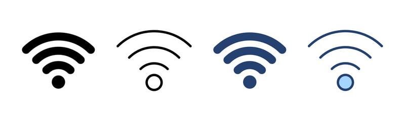 Wifi icon vector. signal sign and symbol. Wireless  icon