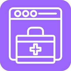 Obraz premium Healthcare Marketplace Icon Style