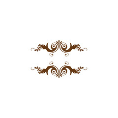 set of name tag ornaments in gold color art