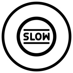 Slow Vector Icon Design Illustration