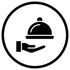 Room service Vector Icon Design Illustration