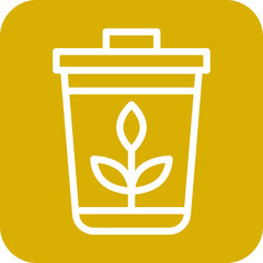 Plant Trash Icon Style