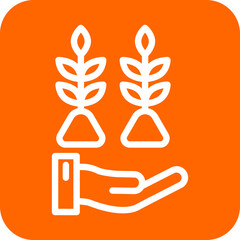 Save Plants Icon Style