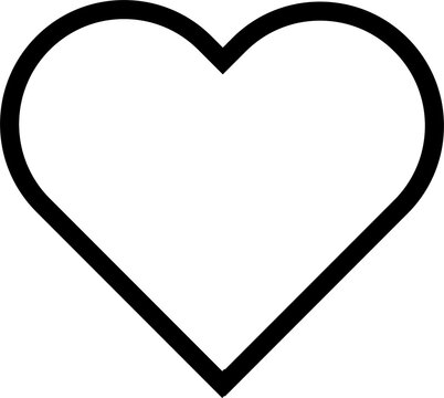 recommend clip art: Heart flat style Icon, Love Symbol Valentine's Day isolated on white background illustration