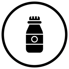 Vial bottle Vector Icon Design Illustration