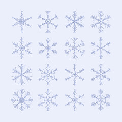 Snowflake Illustration Set