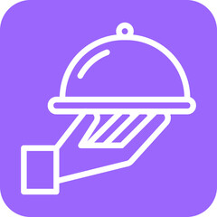 Fototapeta premium Room Service Icon Style