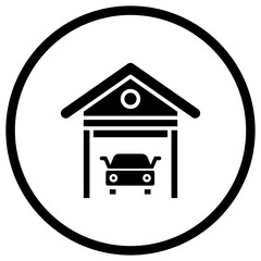 Garage Vector Icon Design Illustration