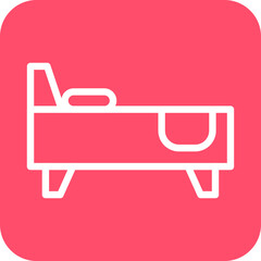 Spa Bed Icon Style