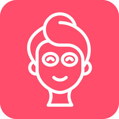 Facial Mask Icon Style
