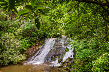 The Indian Creek Falls at Deep Creek, Great Smoky Mountains National Park