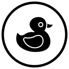 Obraz premium Rubber duck Vector Icon Design Illustration