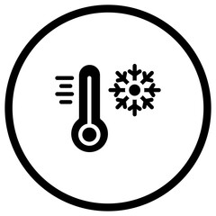 Cold Vector Icon Design Illustration