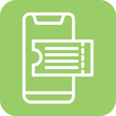 Mobile Boarding Pass Icon Style