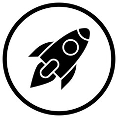 Rocket Vector Icon Design Illustration