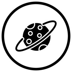 Saturn Vector Icon Design Illustration