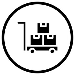 Trolley Vector Icon Design Illustration
